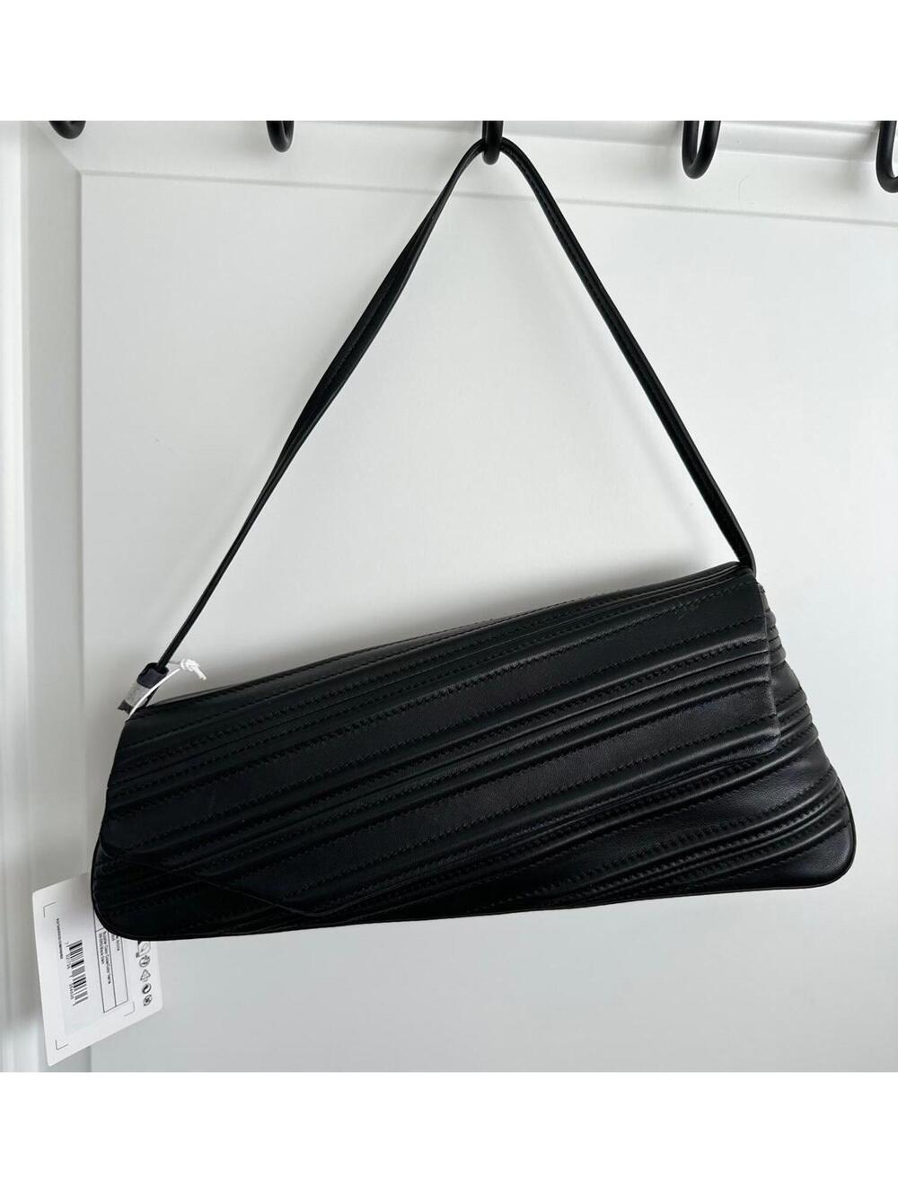 COS Pointe Leather Shoulder Bag Black NWT